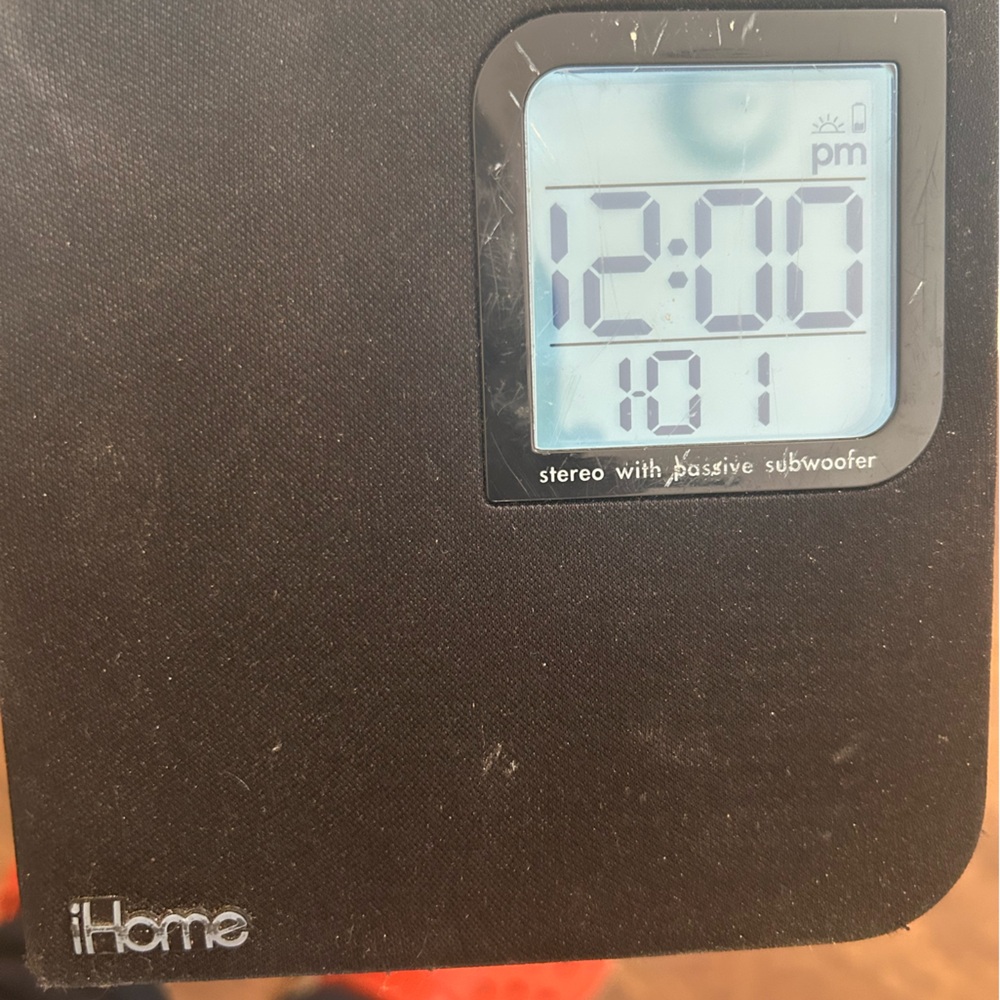 iHome Black Digital Alarm Clock